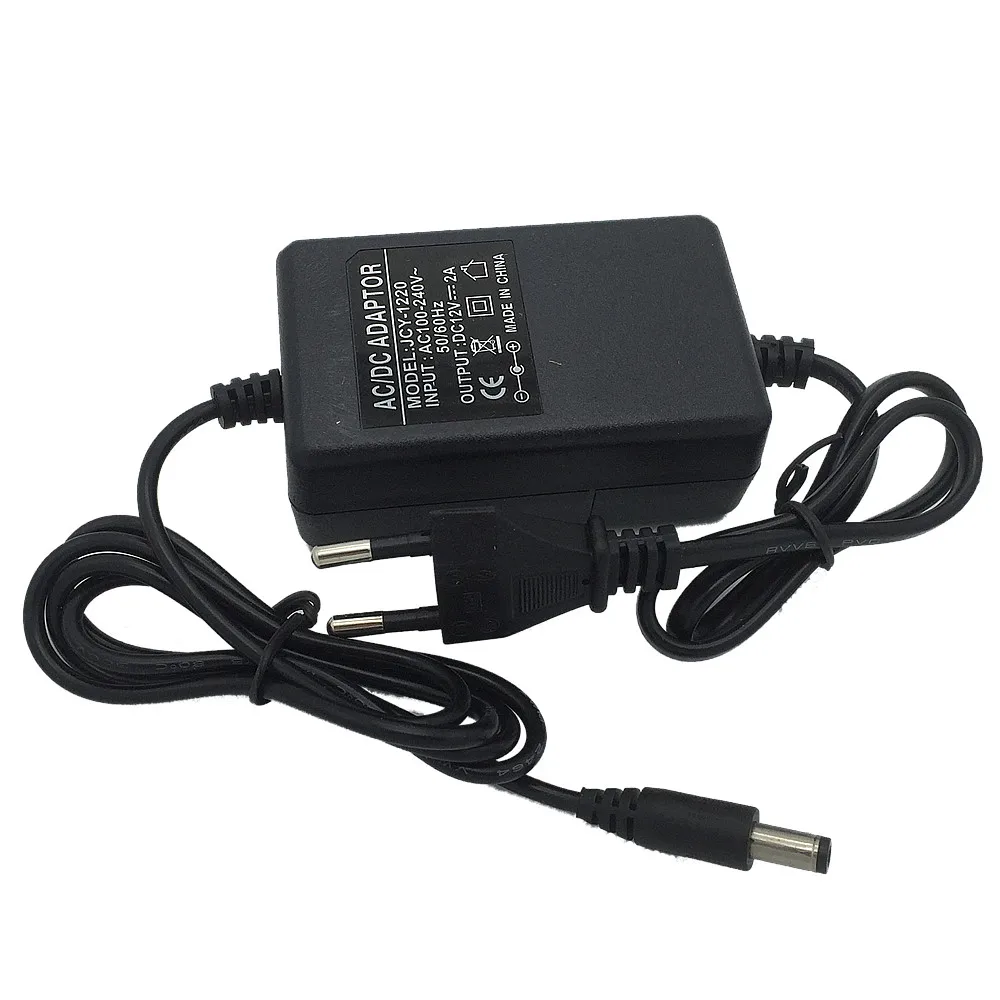 

1PCS 12V2A 5A AC 100V-240V Converter Adapter DC 12V 2A 2000mA Power Supply EU Plug 5.5mm x 2.1-2.5mm for LED CCTV