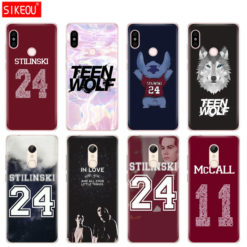 

Silicone Cover phone Case for Xiaomi redmi 5 4 1 1s 2 3 3s pro PLUS redmi note 4 4X 4A 5A Teen Wolf Stilinski 24
