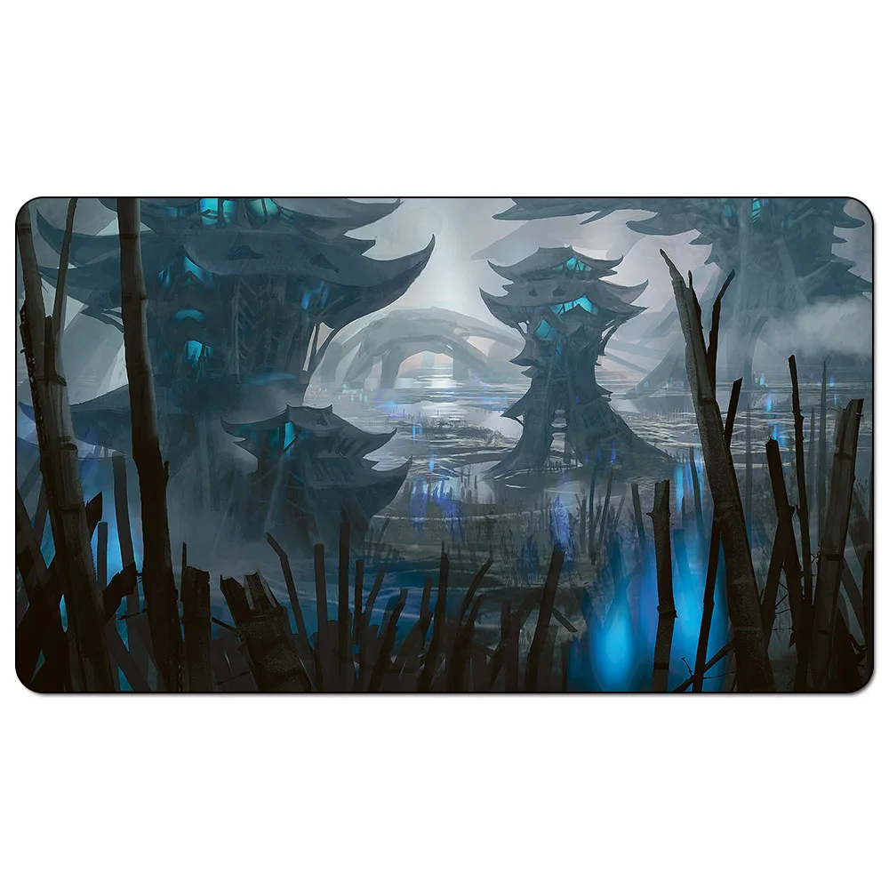 Swamp Unhinged islands Kamigawa 60x35cm Magic Playmat Swamp Unhinged