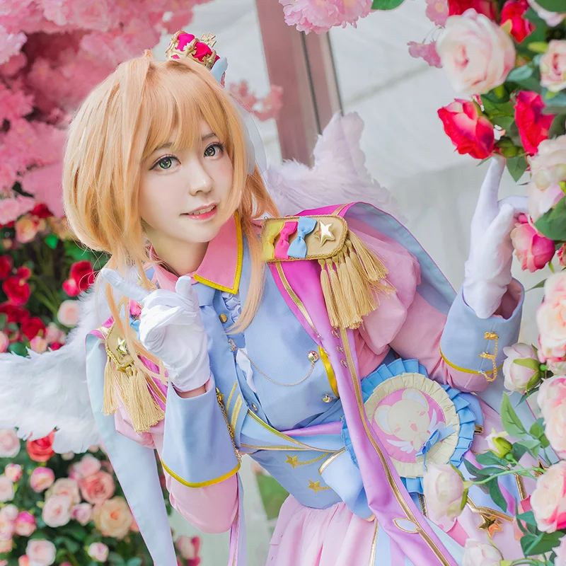 

Card Captor Sakura Anime Cosplay sakura birthday dress cosplay costume Lolita dress female costume gift for girls