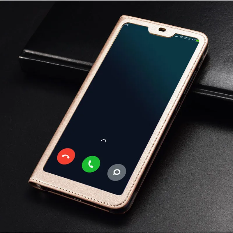 for Xiaomi Mi 8 lite Case Full View Window PU Leather Flip Cover Funda Case for Xiaomi Mi8 protective case Mi 8 SE Phone Cases  04