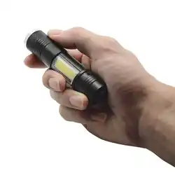 Мини Портативный Q5 светодиодный + удара фонарик свет работы lanterna Мощный Pen Факел лампы 4 режима Применение 14500 или AA батарея для кемпинга