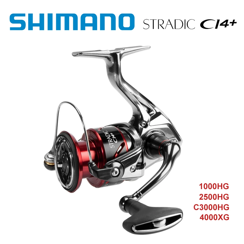 

2016NEW SHIMANO STRADIC CI4+ 1000HG 2500HG C3000HG 4000XG High Gear ratio 6.0:1/6.2:1 HAGANE GEAR X-SHIP MGL ROTOR SPINNING REEL