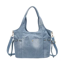 Новые модные большие роскошные сумки, женская сумка, дизайнерские женские ручные сумки, большая джинсовая сумка, джинсовая сумка через плечо, Mochila Bolsa M491