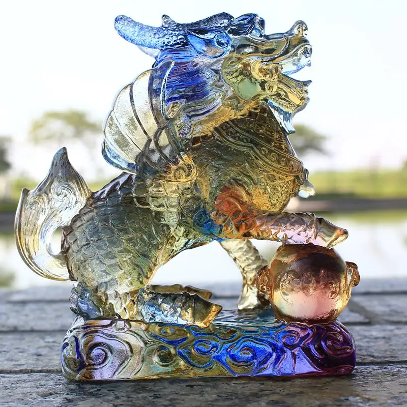

Unicorn ornaments one pair of glass crafts opening gifts