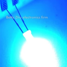 1000 шт./лот светодиодный светодиод 3 мм круглая синяя ракушка для волос синий свет