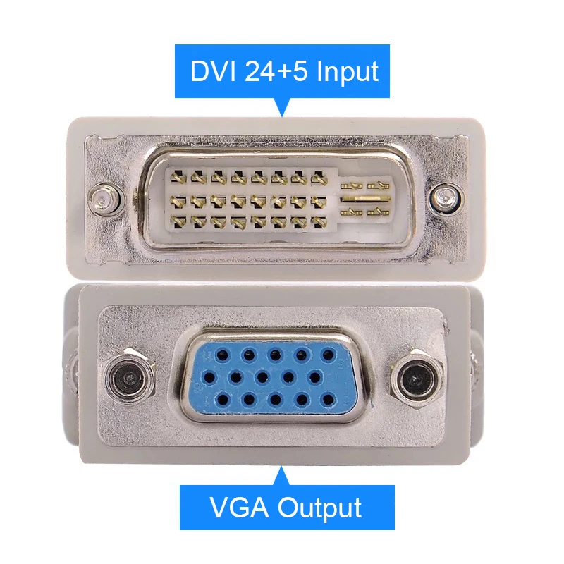 EGRINCY 1080 P DVI-I 24 + 5 لمحول VGA DVI الذكور إلى VGA أنثى محول كابل فيديو رقمي محول ل شاشة كمبيوتر شخصي التلفزيون العارض EGRINCY 1080 P DVI-I 24 + 5 لمحول VGA DVI الذكور إلى VGA أنثى محول كابل فيديو رقمي محول ل شاشة كمبيوتر شخصي التلفزيون العارض