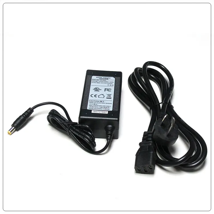 

Input voltage AC100-240V 1.5A 50-60Hz, output voltage DC12V 2A, ISO Plug