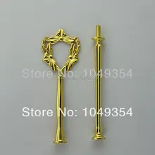 2 яруса персик стиль Свадебный Торт украшения