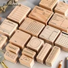 Retro Check List Day/Week/Monthly Plan Time Planner Wooden Rubber Stamp Set DIY Scrapbooking Cards Decoration Embossing YZ009 ► Photo 3/6