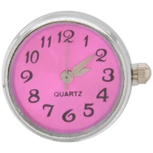 1 шт. часы с защелкой кнопки защелки серебряный тон 25 мм x 21 мм(" x7/8"