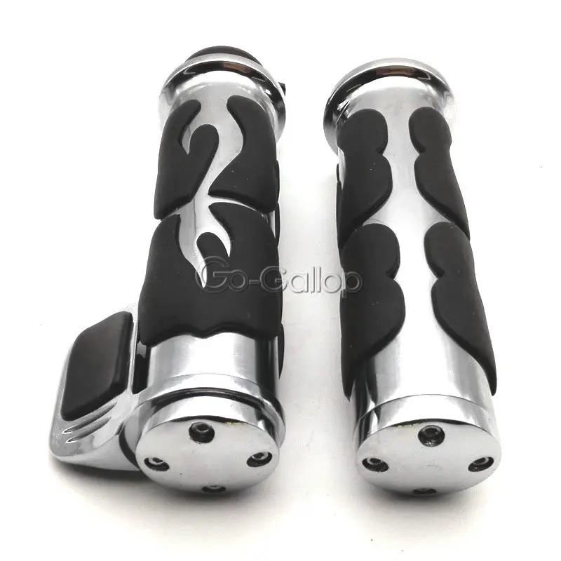 Ручки с пламенем 1 дюйм для Kawasaki Vulcan VN 900 1500 1600 1700 Classic/Harley Dyna Sportster Touring XL 1200 Cruiser|grips