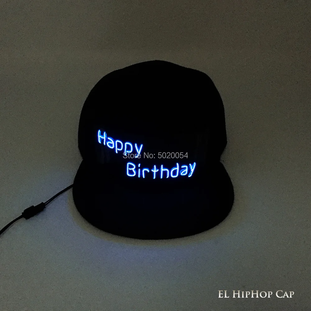 Аксессуары для одежды Gorras светодиодные кепки хип-хоп светящиеся шляпы EL Wire бейсбольная шляпа для сцены