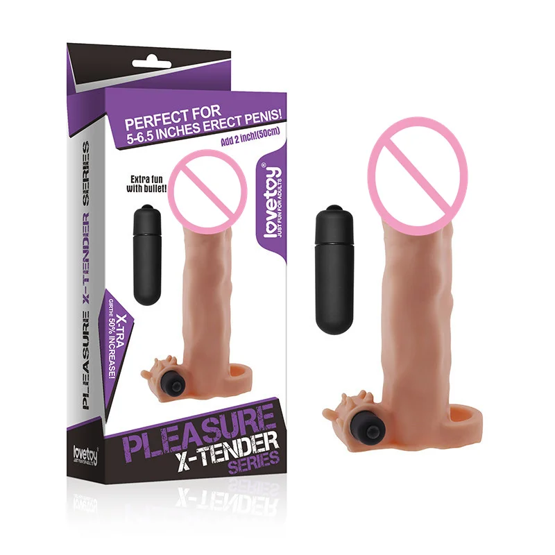 7 5 inche realistic font b penis b font extension font b penis b font sleeve