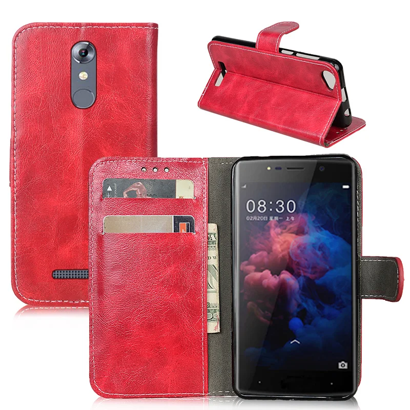 J &amp R Кожаный чехол для Leagoo T1 кошелек откидная крышка 5 0 дюймов держатель карт