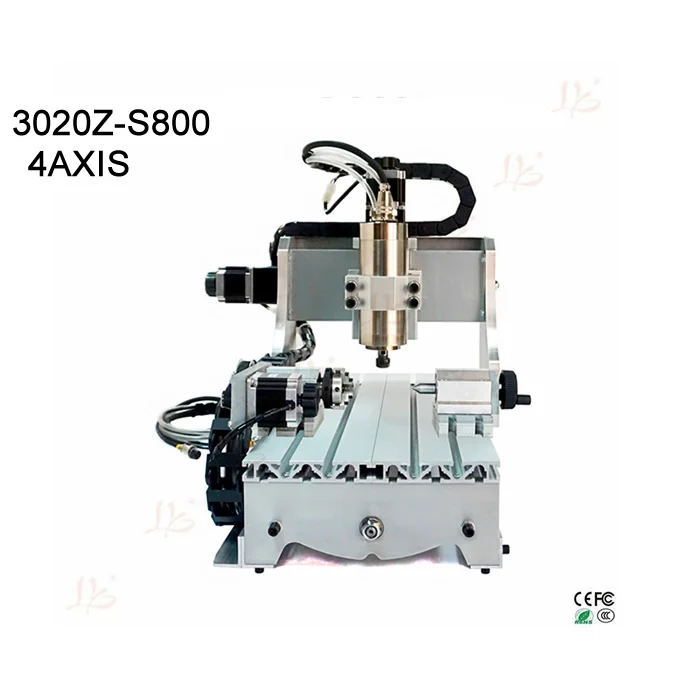 

4axis Cheap Small cnc milling machine 3020 engraving machine with 800w Spindle rotary axis for Acrylic Plastic Wood