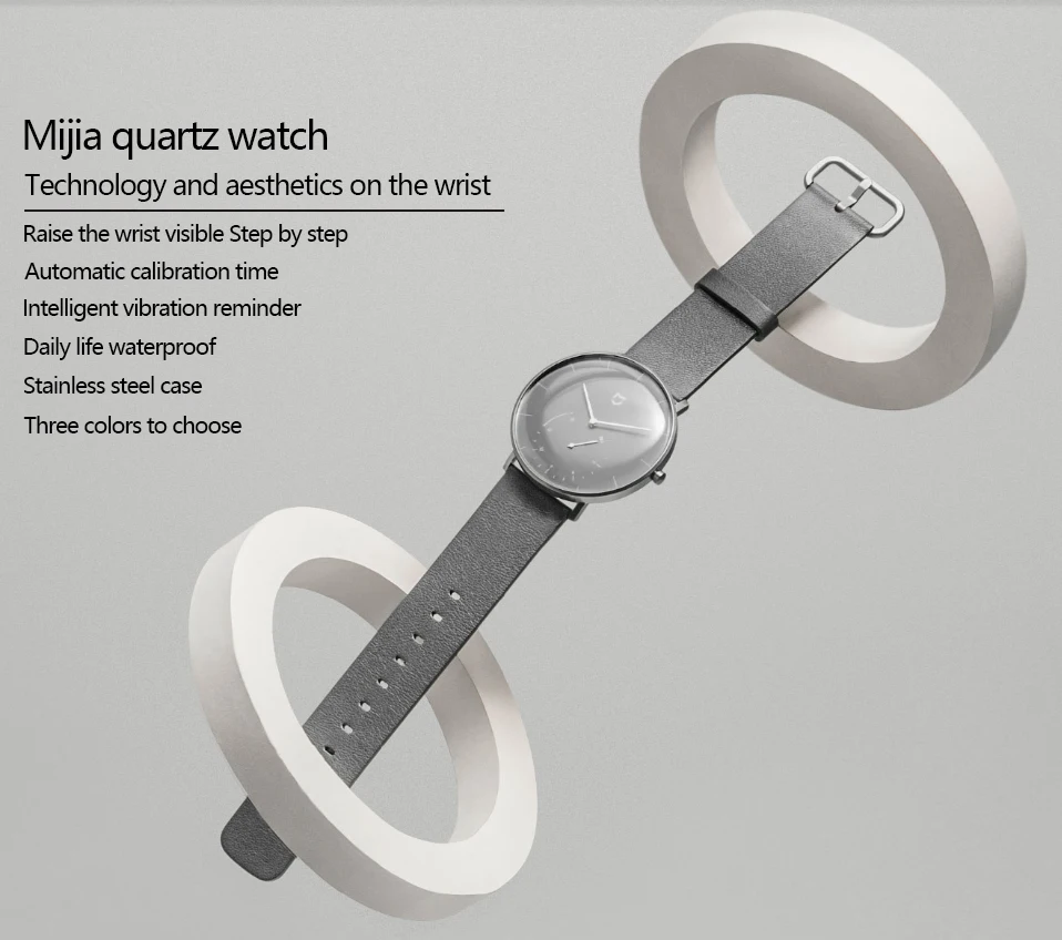 Original Xiaomi Mijia Quartz Smart Watch Pedometer Intelligent Reminder Life Waterproof Smart Watch Quartz Mijia Smartwatch (1)