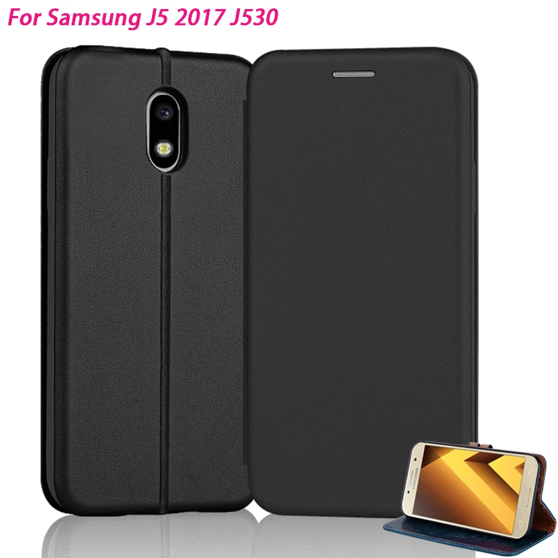 

KaiNuEn leather Flip case For Samsung galaxy J5 2017 J 5 Pro J530 luxury 5.2" coque cover phone back wallet book Card Magnetic