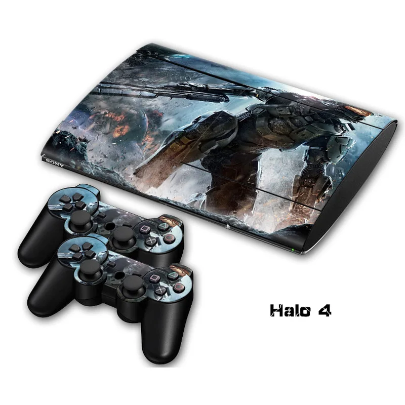 Halo 4 Non Slip Waterproof Protective Host Stickers 2pcs Controller Decals Skins For Sony Playstation 3 Ps3 Super Slim Console Skin For Ps3 Skin Protectskin Decal Aliexpress
