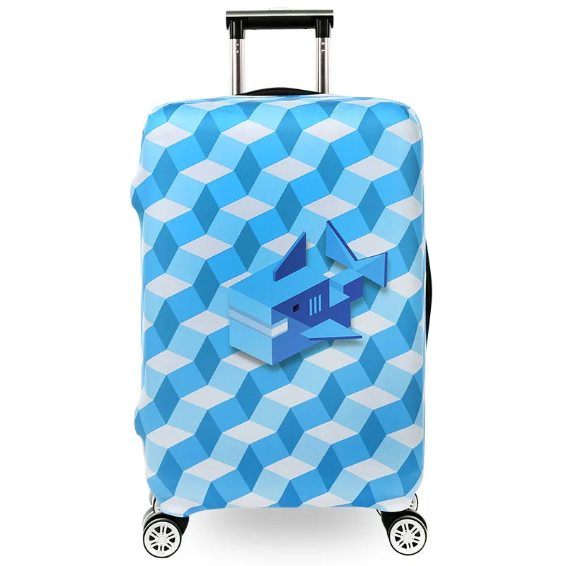 OKOKC рисунок с животными, плотная Крышка для багажа, чехол для путешествий, защитный чехол для 18-30 дюймов, эластичный чехол, аксессуары для путешествий - Цвет: JU13
