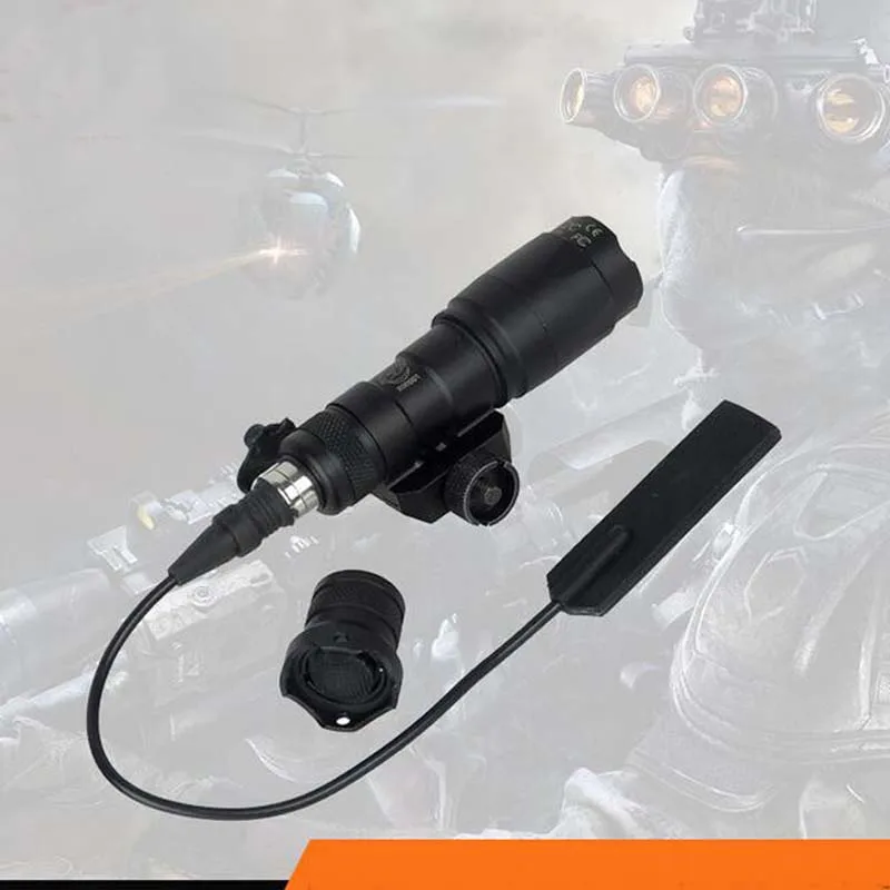 

Outdoor M300A 200 Lumens Mini Waterproof LED Weapon Lights Tactical Flashlight Scout Light Torch Black/TAN