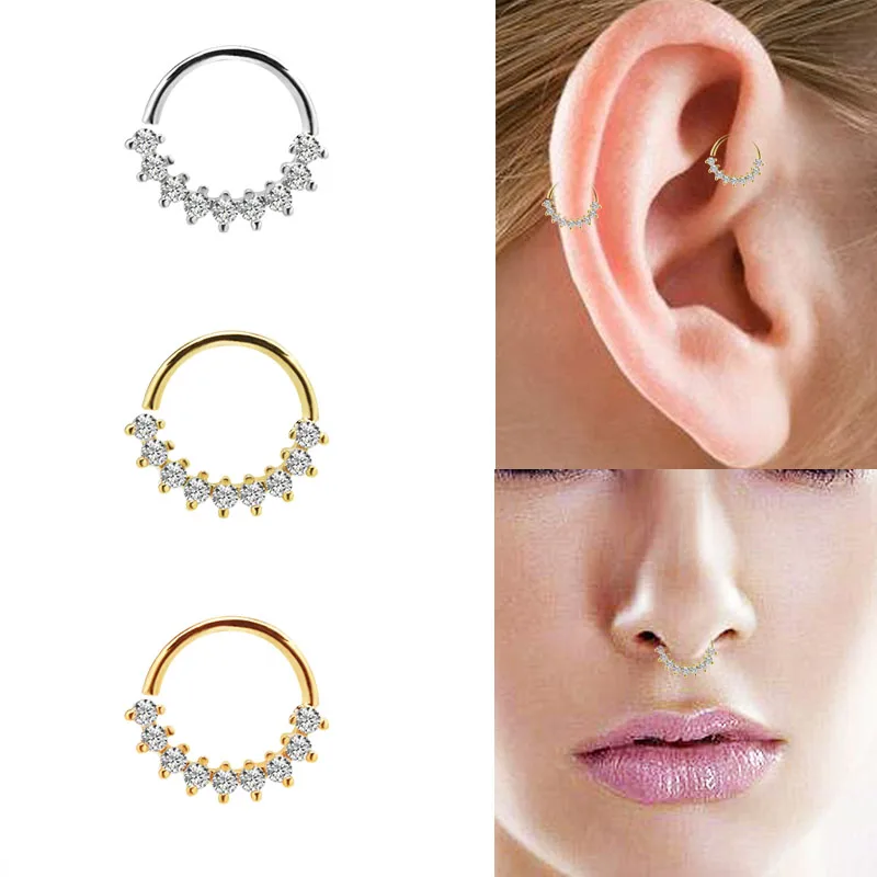 Elegant Nose Rings Piercing Studs Cartilage Earrings Small Earrings ...
