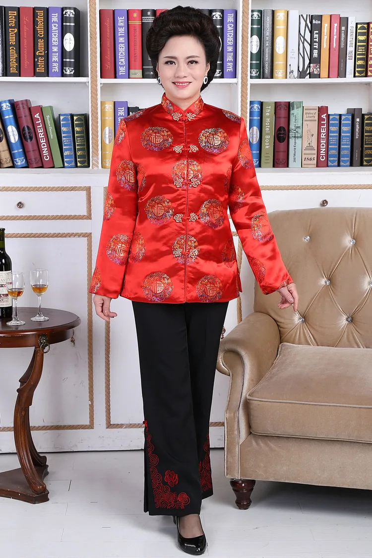 Buy Chinese Traditional Coat Women's Satin Winter