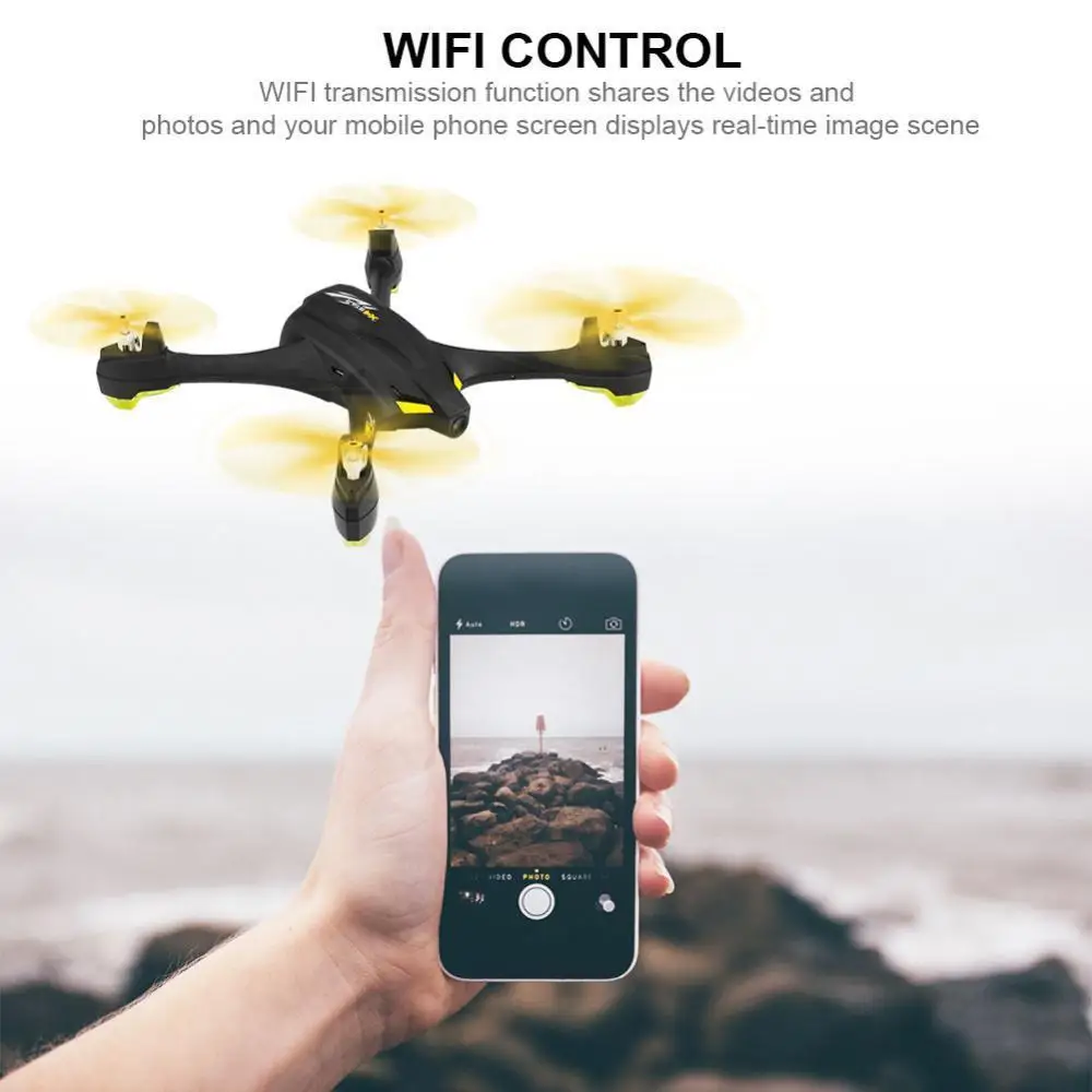 

Hubsan X4 STAR H507A App Compatible Wifi FPV RC Drone With 720P HD Camera GPS RC Headless Quadcopter RTF with Transmitter Relay