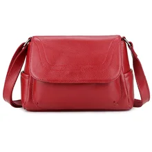 New Arrivals High Quality 100% Cowhide Leather Women Cross-body Bag Large Capacity Ladies Messenger Bag Women' Leather Handbags New Arrivals High Quality 100% Cowhide Leather Women Cross-body Bag Large Capacity Ladies Messenger Bag Women' Leather Handbags