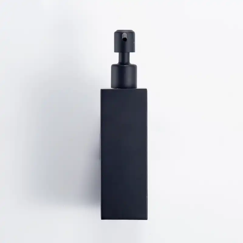 matte black hand soap dispenser