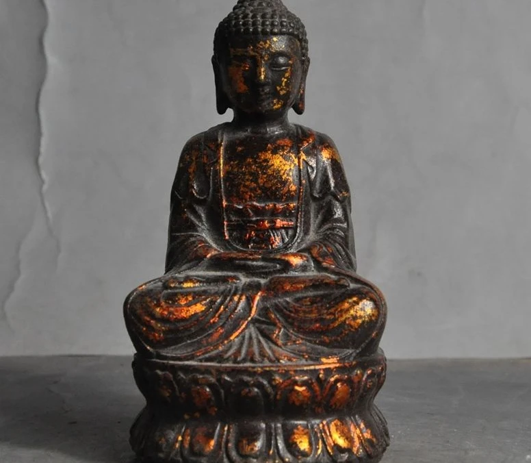 

Tibet Buddhism Temple Bronze Gild Sakyamuni Shakyamuni Amitabha Buddha Statue