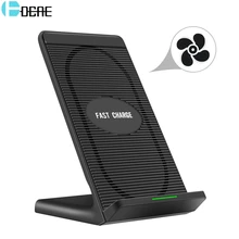 DCAE Qi Быстрое беспроводное зарядное устройство для iPhone X 8 XS MAX XR USB 10 Вт Зарядка питания для Samsung Galaxy S8 S9 Note 9 для Xiaomi MIX 2S