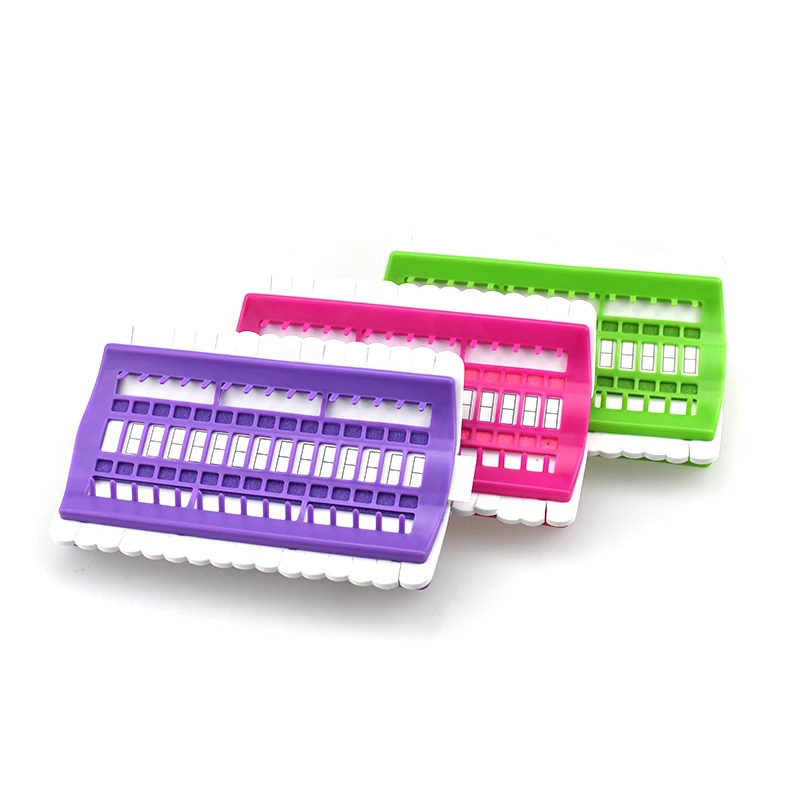 Multi-function Cross Stitch Kits 30 Positions Row Line Tool Green Purple Rose Color Thread Organizer Pincushion Set For Women  (5)