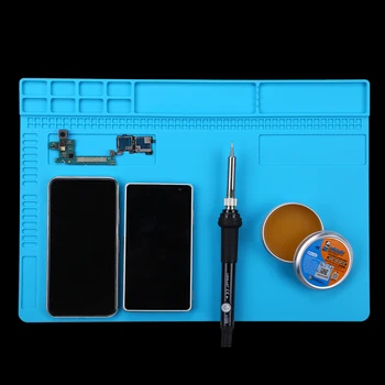

Silicone Pad Desk Work Soldering Mat Heat Insulation Maintenance Platform for BGA PCB Repair Tool