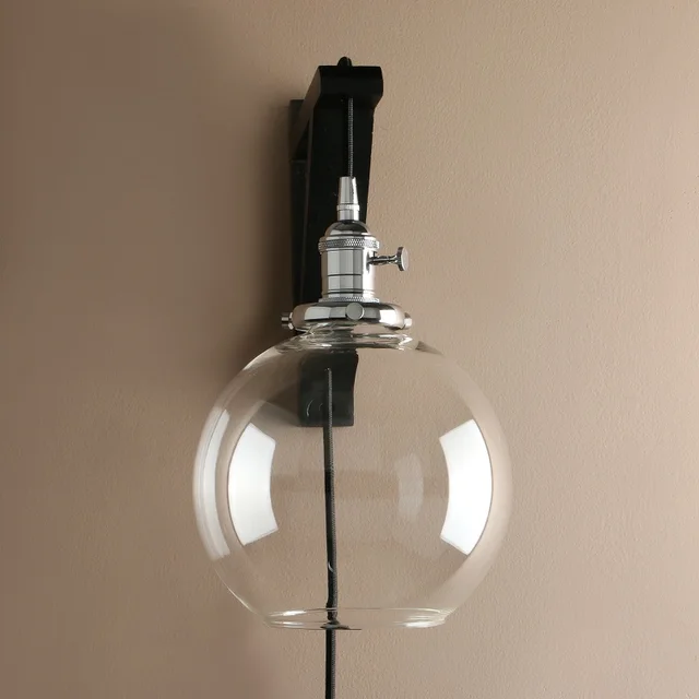 modern globe sconce