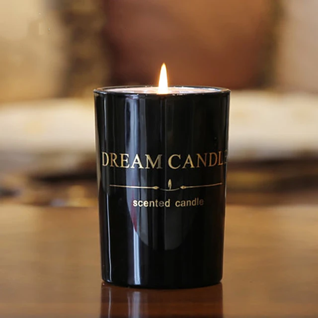 Black Candle Aromatherapy Smokeless Bougies D Coratives Pillar Scented