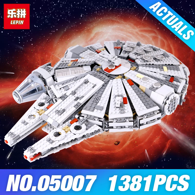 

DHL Lepin 05007 Star Plan Force Awakens Millennium Compatible 75105 Wars Toys Building Falcon Blocks Bricks Kits Christmas Gifts