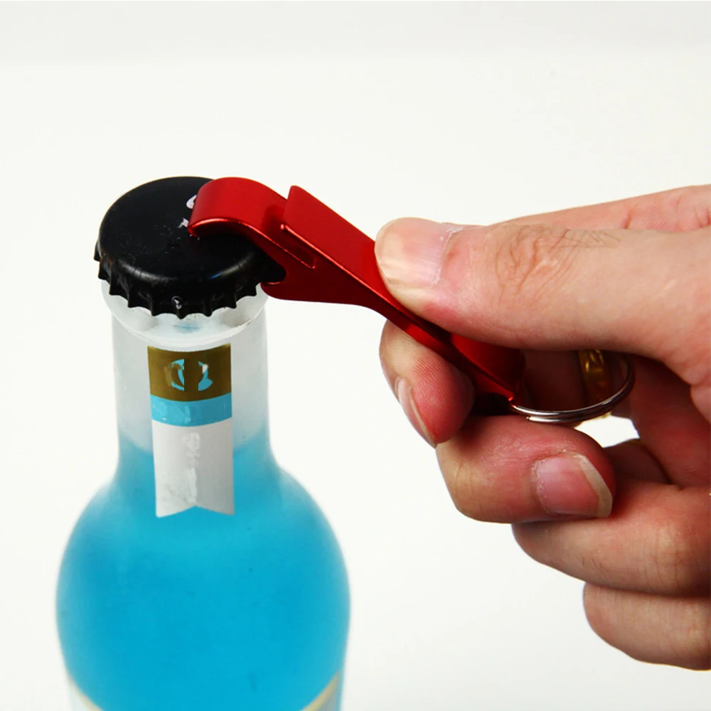 

Beer Bottle Opener Creative Portable Aluminum Key Chain Opener Bar Wedding Party Activities Supplies Multi-color optional