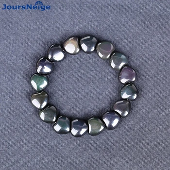 

Wholesale Natural Obsidian Bracelets Heart Shape Bead Bracelet Lucky for Women Energy Korean Style Crystal Bracelet Jewelry