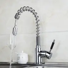 Поток Горячие/холодной воды Кухня Cozinha torneira kpah 8547b-2 Палуба Гора Chrome Керамика латунь сосуд Раковина смесители, смеситель