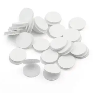 

50Pairs White Magic Sticky Self Adhesive Durable Nylon Hook Loop Disks Round Pads Craft FastenTape For Fabric Apparel Sewing20mm