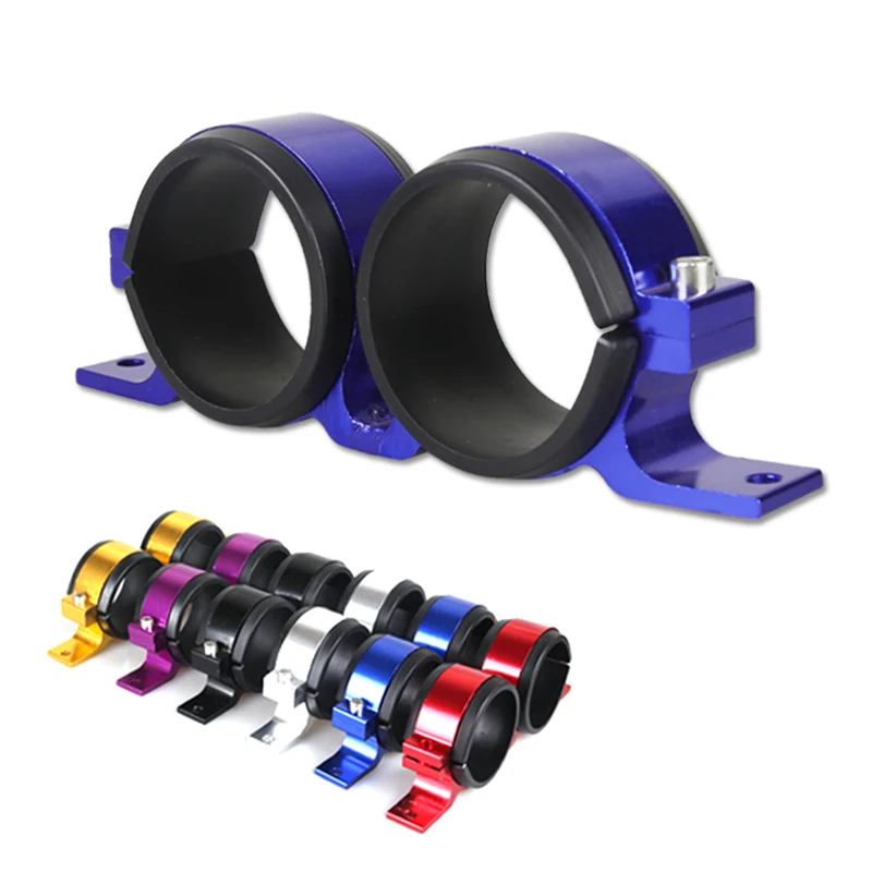 Car Fuel Accessories Dual Twin Fuel Pump Mount Bracket 60MM & Fuel Filter Clamp 60mm Cradle For Car Modified TK-CA747K2