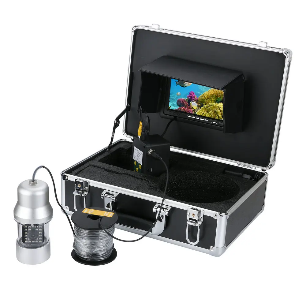 Stardot подводная рыболовная видеокамера рыболокатор камера s 7 дюймов цветной экран водонепроницаемый 30 м 22 светодиодный 360 градусов вращающаяся камера