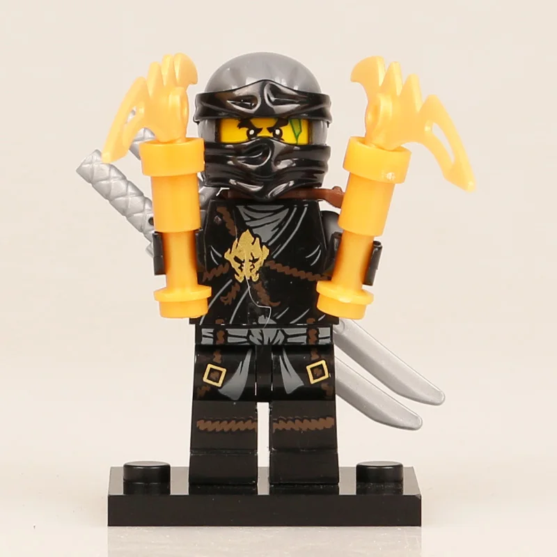 

Building Blocks Compatible with LegoINGlys NinjagoINGlys NINJA Heroes Lloyd Nya Pythor Cole Zane With Weapons DIY Bricks Toys