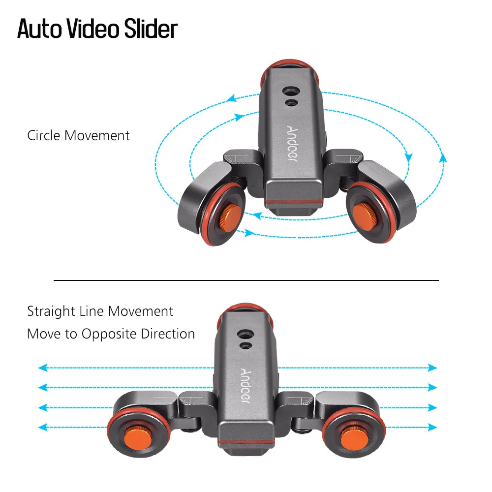 Andoer L4PRO механизированная камера видео Долли со шкалой индикация электрический трек слайдер беспроводной пульт дистанционного управления Мини-ползунок Скейтер
