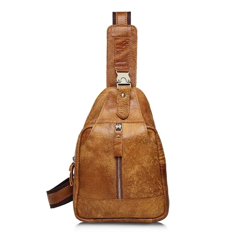 brown leather mini bag