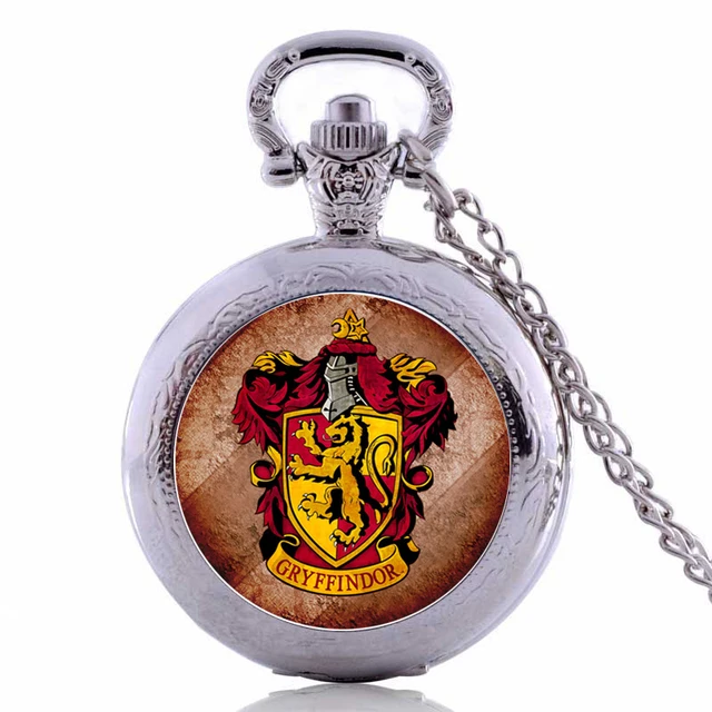Harry Potter GRYFFINDOR Mens Womens Quartz Pocket Watch Analog Pendant Necklace Harry Potter GRYFFINDOR Mens Womens Quartz Pocket Watch Analog Pendant Necklace