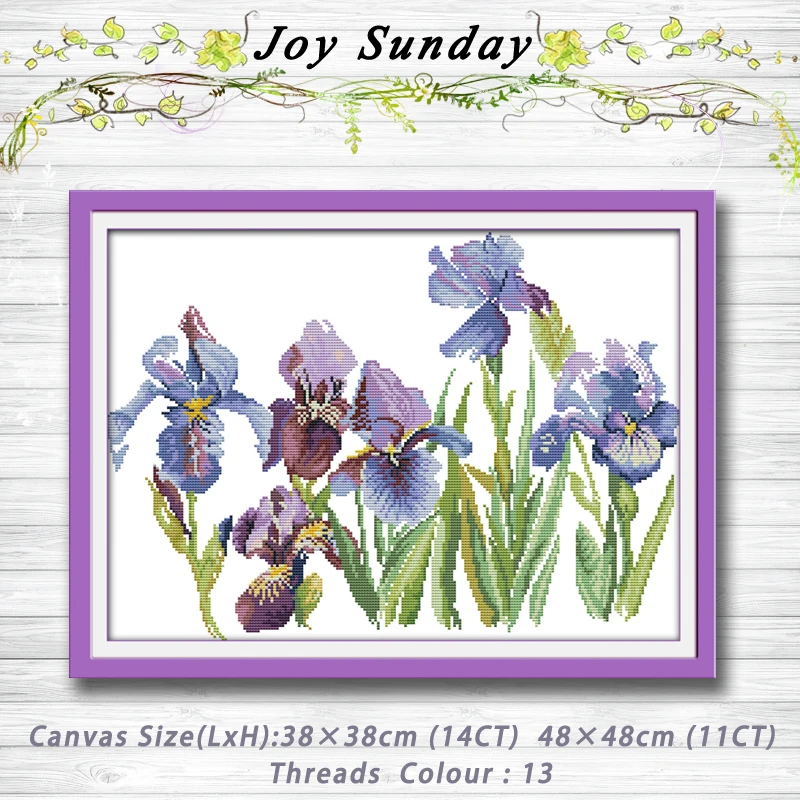 

Flourishing flowers home wall painting dmc 14CT11CT counted cross stitch kits embroidery set Needlework Set chinese cross stitch