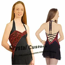 Детское ледяное платье конькобежное Модное Новое Брендовое Фигурное катание одежда для женщин DR3395