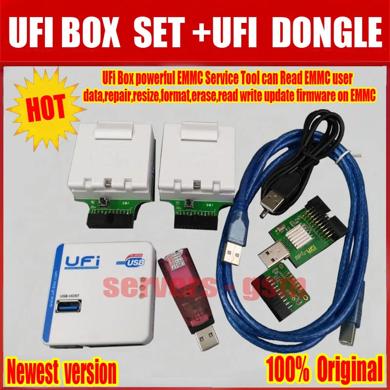2020 новейший 100% оригинальный UFI BOX мощный EMMC сервисный Инструмент + донгл